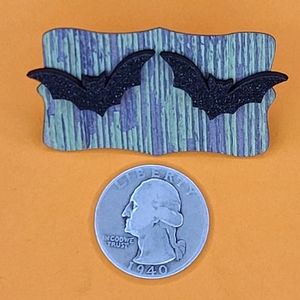 Halloween Bat Earrings
